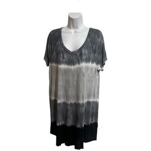 CABLE AND GUAGE, Tye Dye Swimsuit Cover, Size L